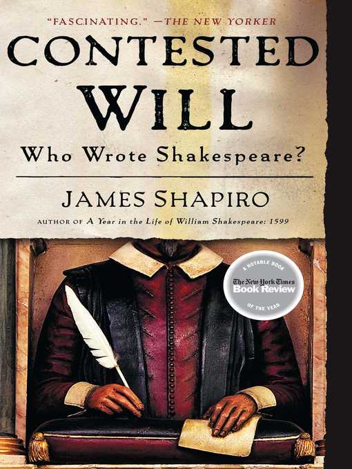 Title details for Contested Will by James Shapiro - Available